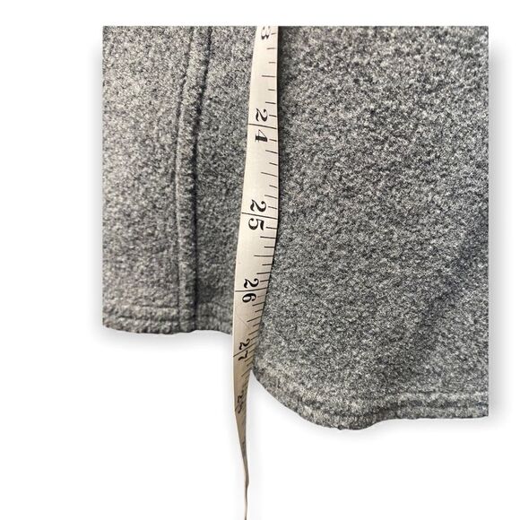 Patagonia Synchilla polar fleece pancho cape nickel mogul blue snap hood sleeves - Picture 11 of 16